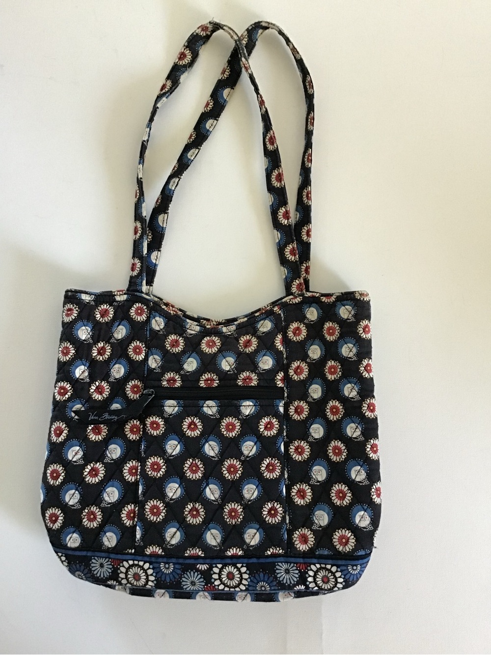 Vera Bradley Quilted Owl Floral Tote Shoulder Bag